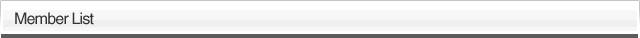 MEMBER LIST